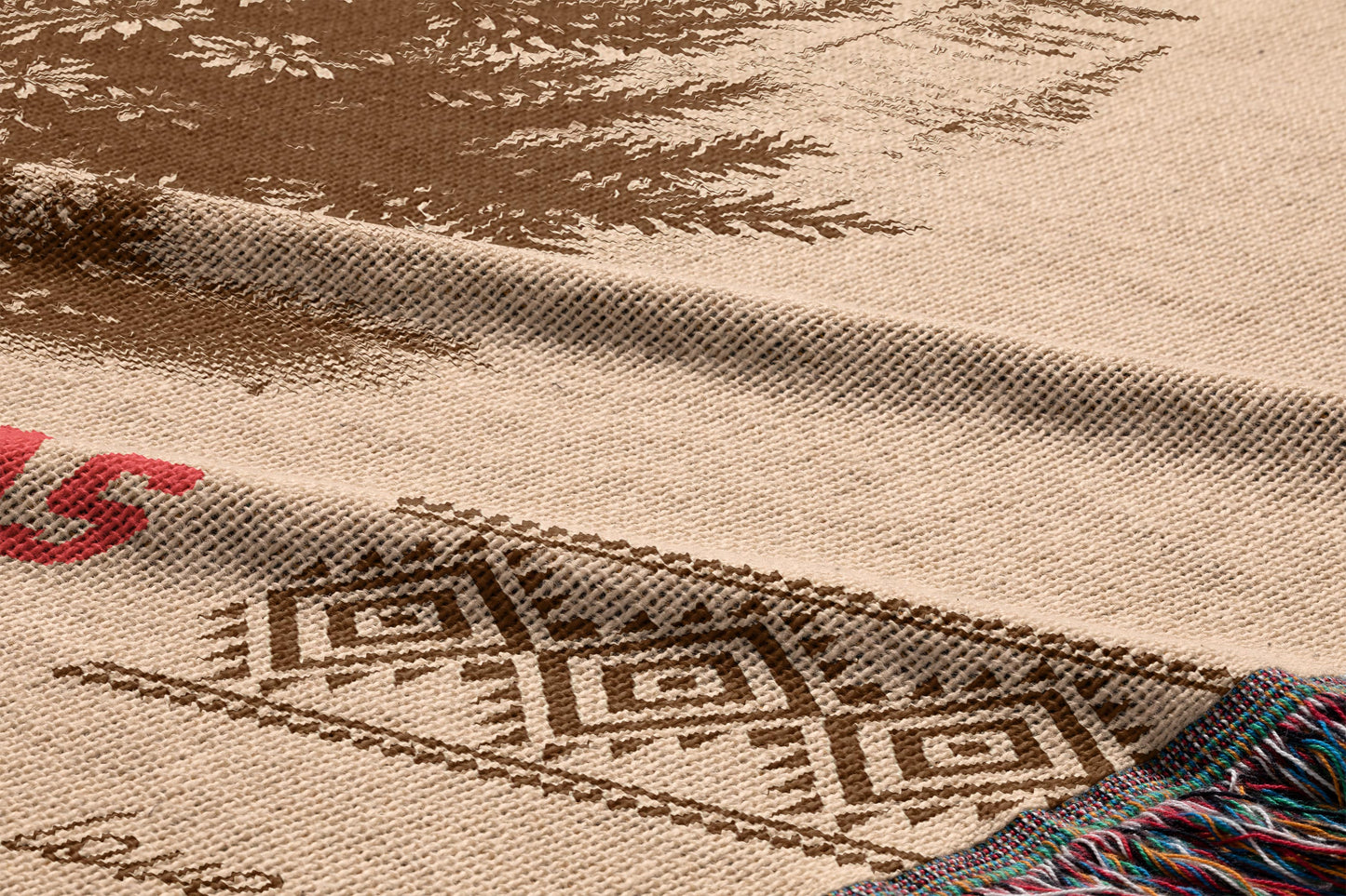 FAMILY CHRISTMAS BLANKET – Vintage Sepia