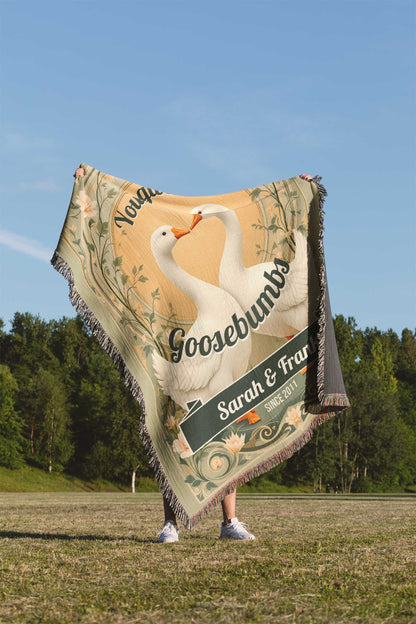 COUPLE BLANKET: You Give Me Goosebumbs - Orange