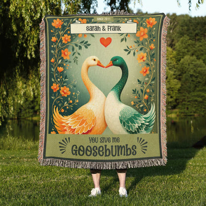 COUPLE BLANKET: You Give Me Goosebumbs - Colorful