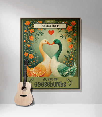 COUPLE BLANKET: You Give Me Goosebumbs - Colorful