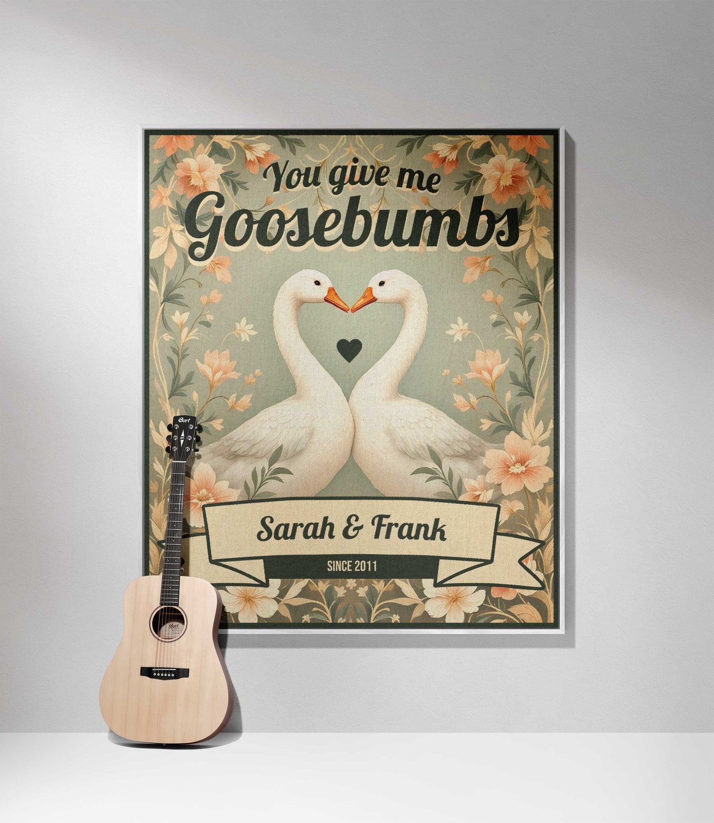 COUPLE BLANKET: You Give Me Goosebumbs - Green