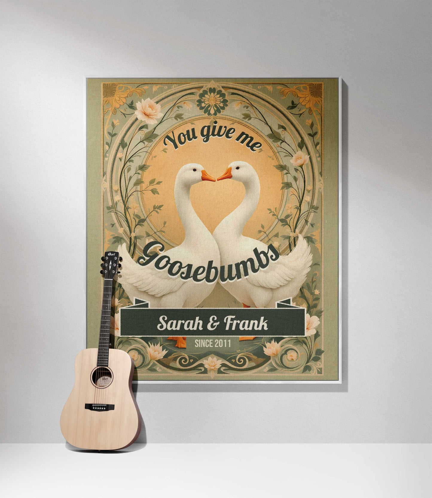 COUPLE BLANKET: You Give Me Goosebumbs - Orange