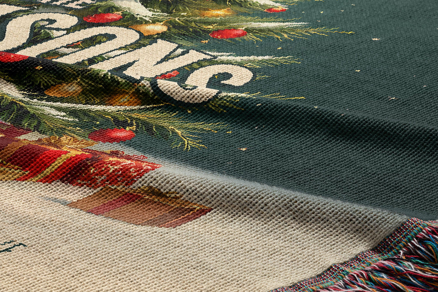 FAMILY CHRISTMAS BLANKET - Colorful
